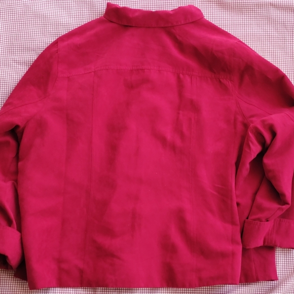 Studio works faux suede 1X jacket - Picture 4 of 7